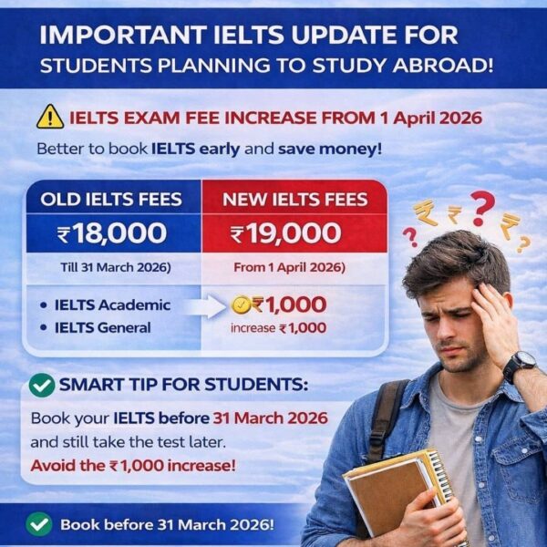 IELTS Exam Fee Increased from April 1, 2026